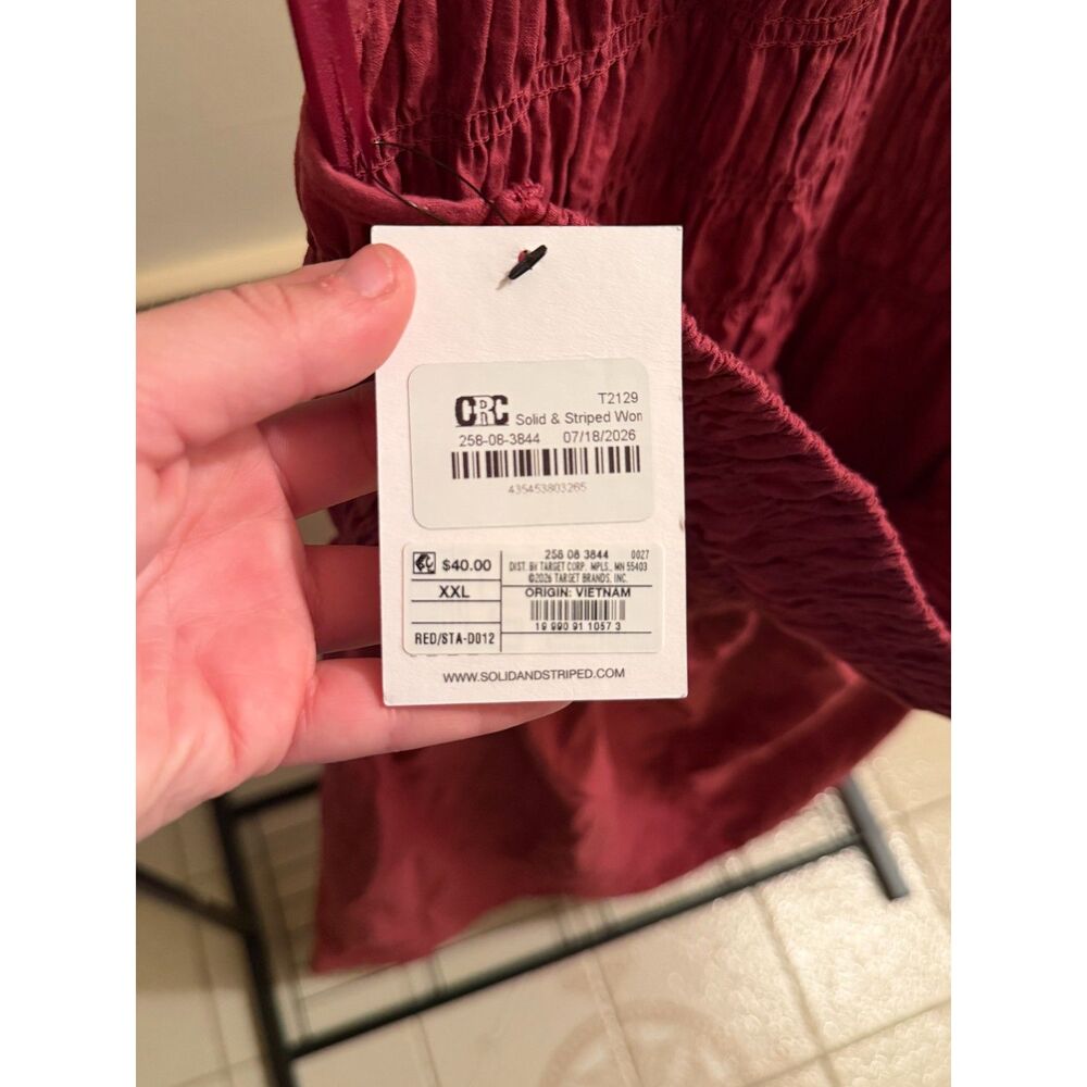 Solid and Striped Halter Dress - NWT